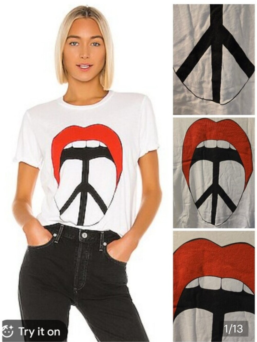 Lauren Moshi Peace Tongue edda tee